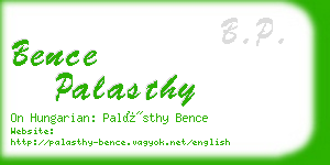 bence palasthy business card